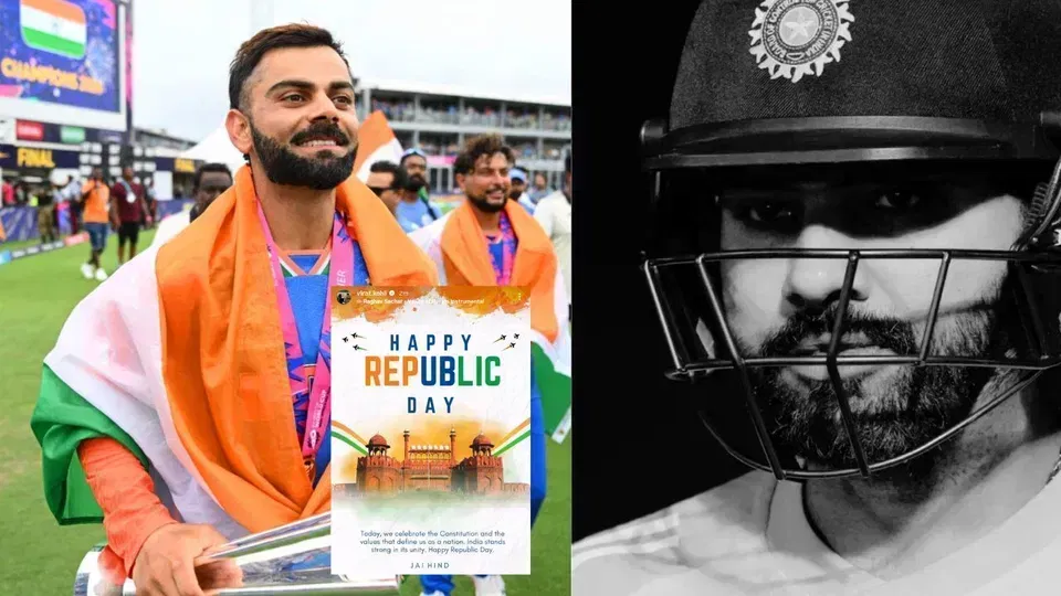 विराट-रोहित सहित कई भारतीय क्रिकेट हस्तियों ने 77वें गणतंत्र दिवस पर देशवासियों को ख़ास शुभकामनाएं दीं